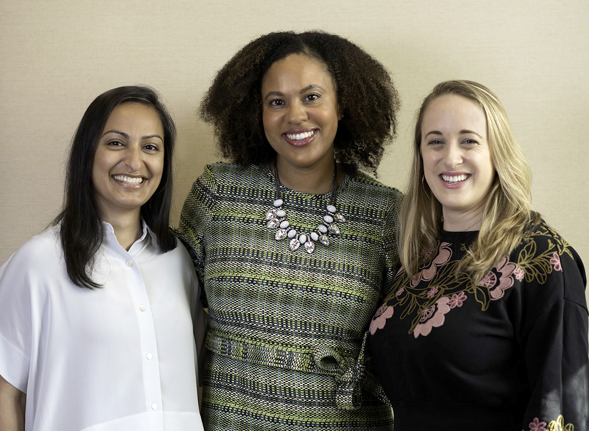 Photo of Sandhya Nakhasi, Jennifer Njuguna, Jess Yupanqui Feingold, Co-CEOs, Common Future.