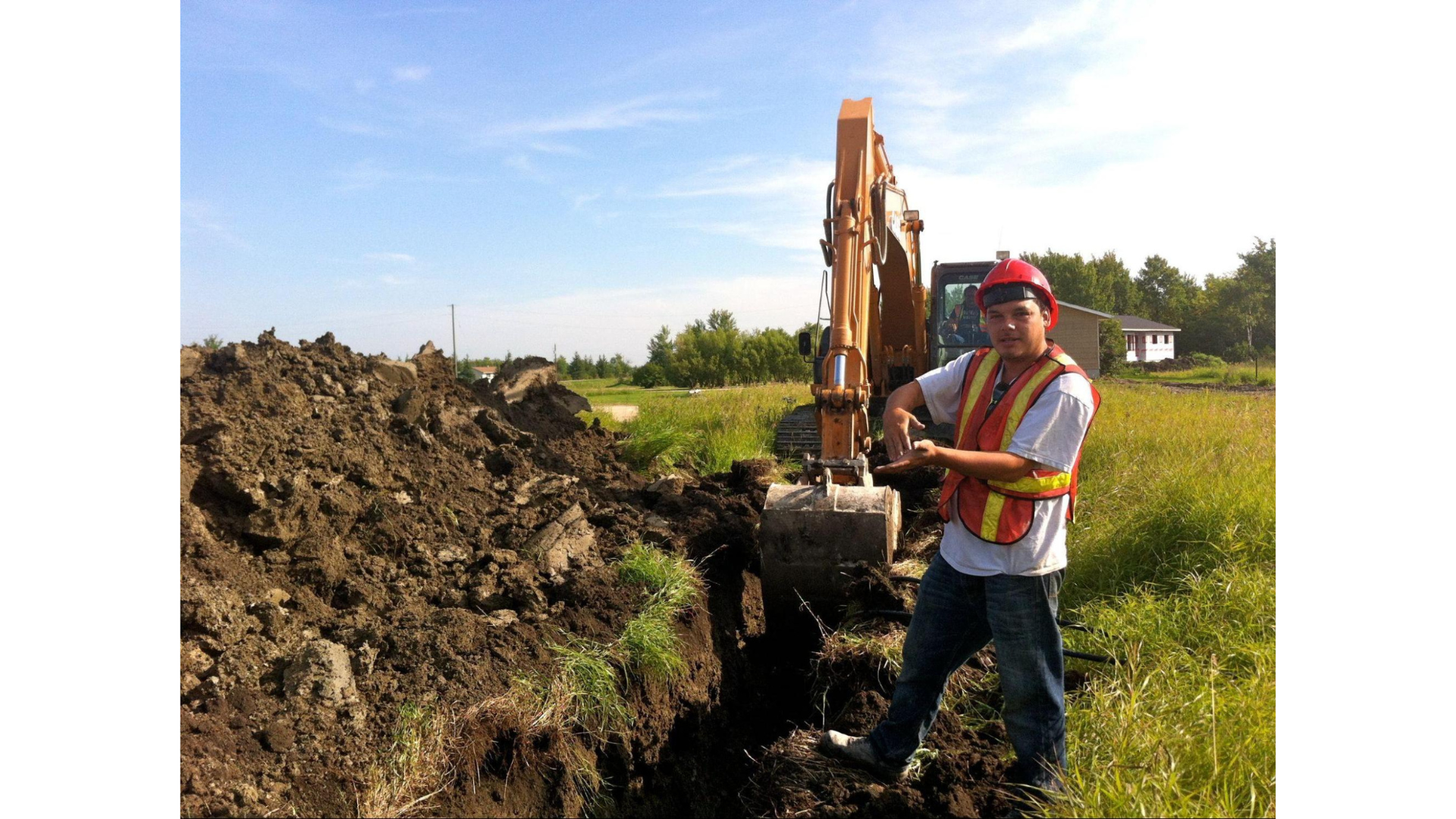 An Aki installer working on Peguis First Nation.