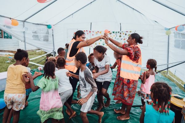 Image Caption: After earthquakes destroyed several classrooms in Vanuatu earlier this year, Save the Children International stepped in to rebuild schools and provide psychosocial support to children (Image: Save the Children International / Facebook)
