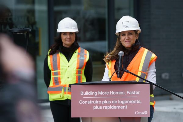 Federal Minister of Finance Chrystia Freeland (right) will table the Liberal government’s 2024 budget on Apr. 16. (Crystia Freeland/Facebook.)