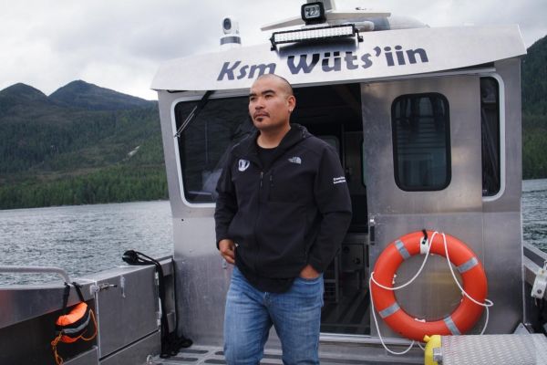 Kitasoo Xai'xais Nation Chief Douglas Neasloss in Kitasu Bay, B.C. (Courtesy / Moonfish Media) 