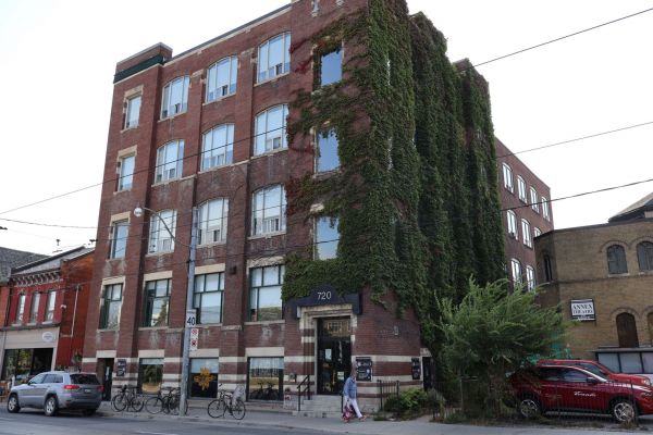 One of the buildings owned by the Centre for Social Innovation – CSI Annex at 720 Bathurst in Toronto – is now under conditional offer (Gabe Oatley / Future of Good)