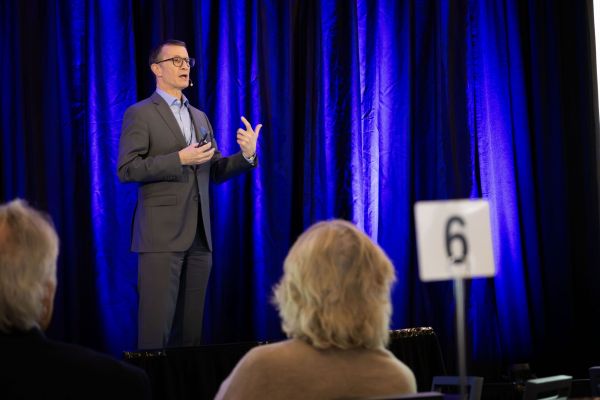 Mike Todd from Transform Philanthropy gives a presentation about the importance of Donor-Advised Funds. (Supplied photo.)
